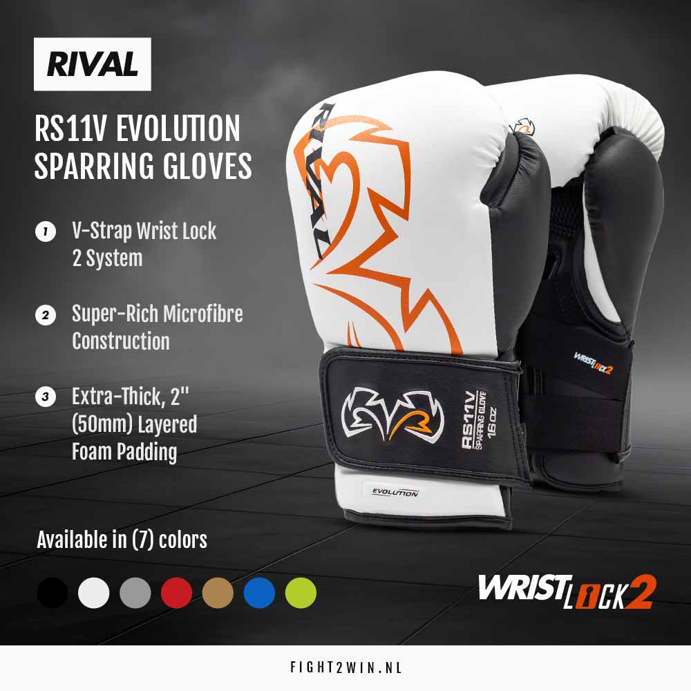 Boksehandsker Rival Evolution RS11V Sparring Sort infographic 7