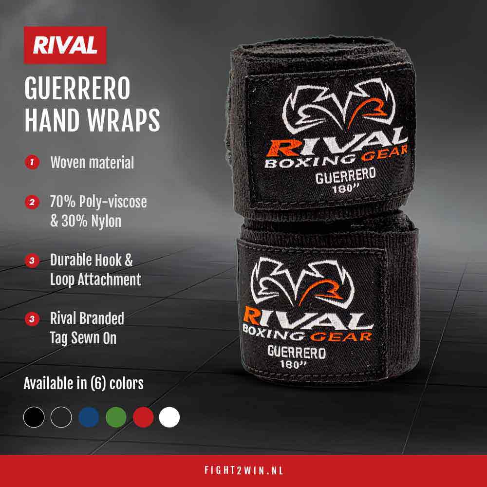 Boxbandagen Rival Guerrero 450 cm infographic 1
