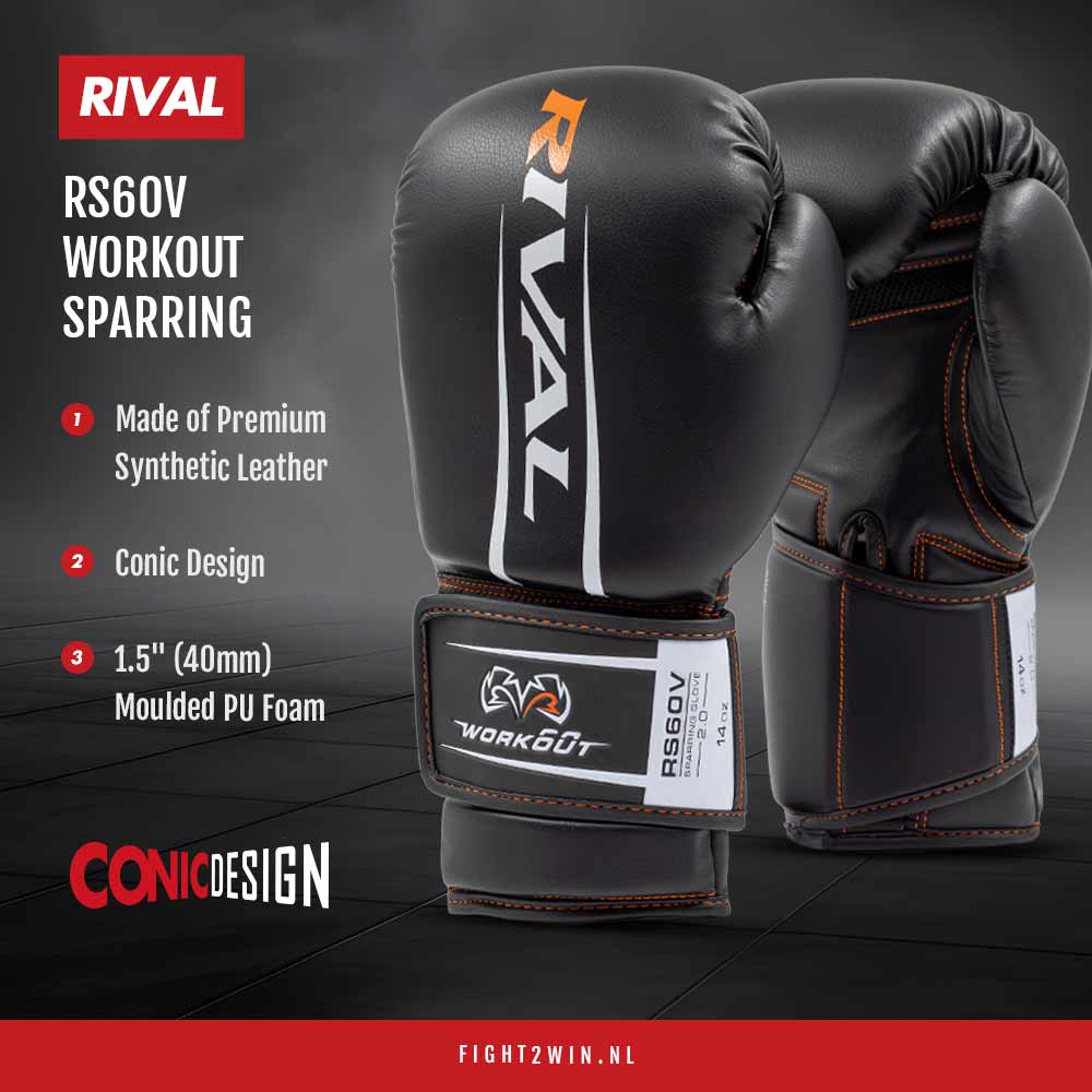Boksehandsker Rival RS60V Workout Sparring infographic 1