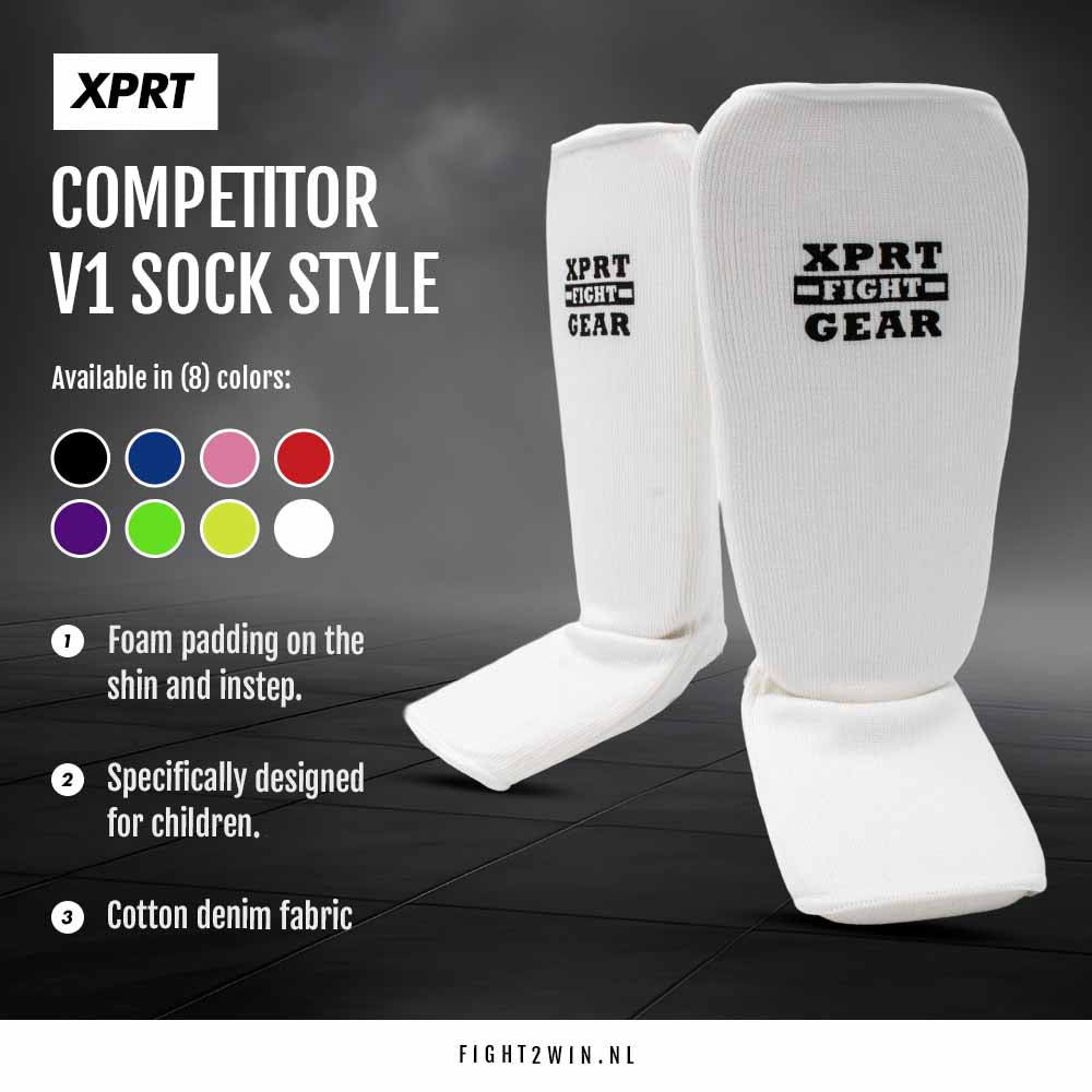 Schienbeinschützer XPRT Competitor V1 Pink (Strumpfmodell) infographic 6