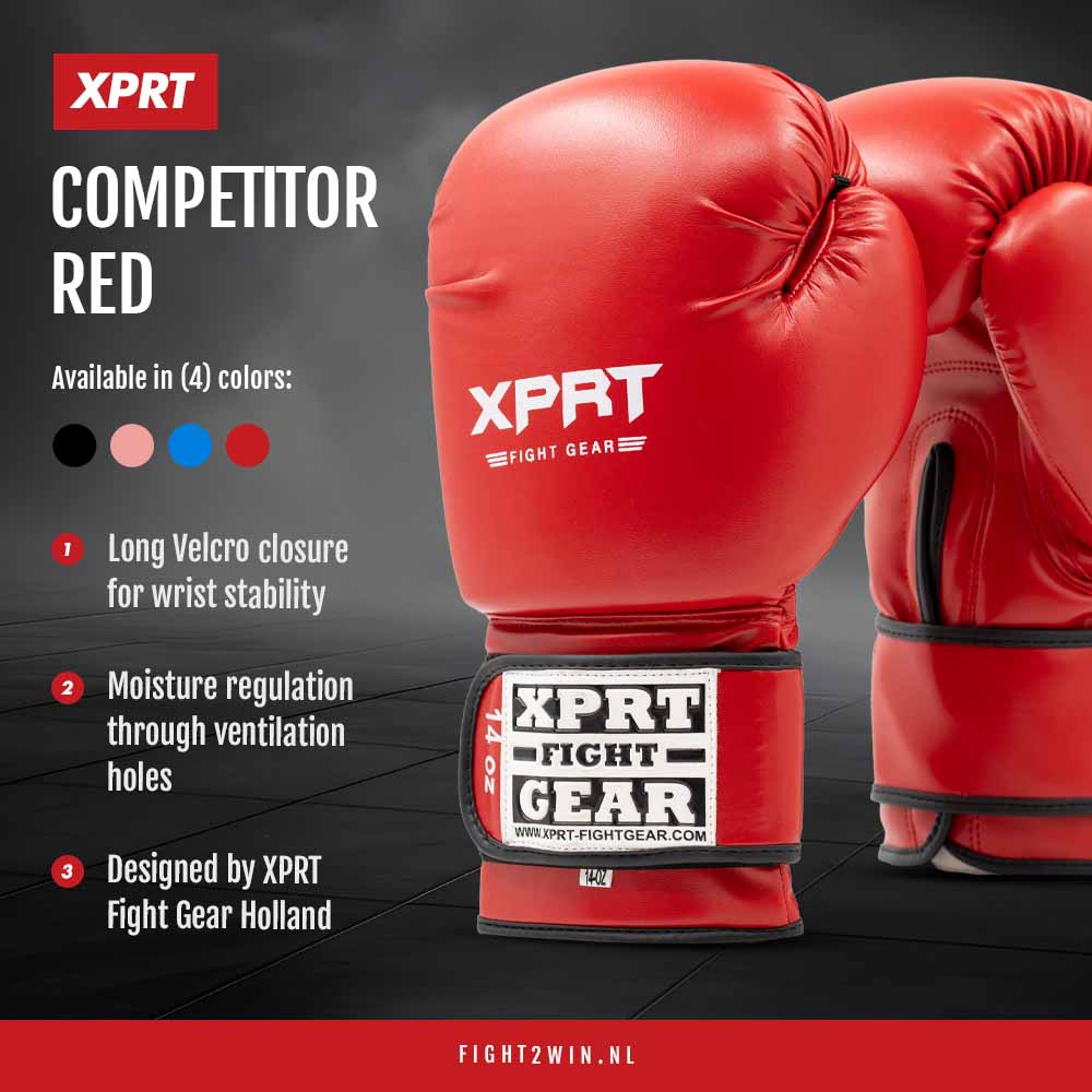 Boksehandsker til børn XPRT Competitor V1 lyserød infographic 3