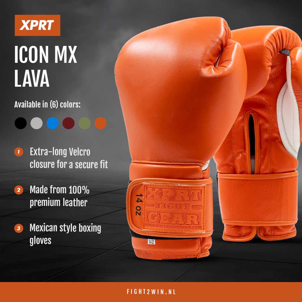 Gants de Boxe XPRT Icon MX Oxblood infographic 4