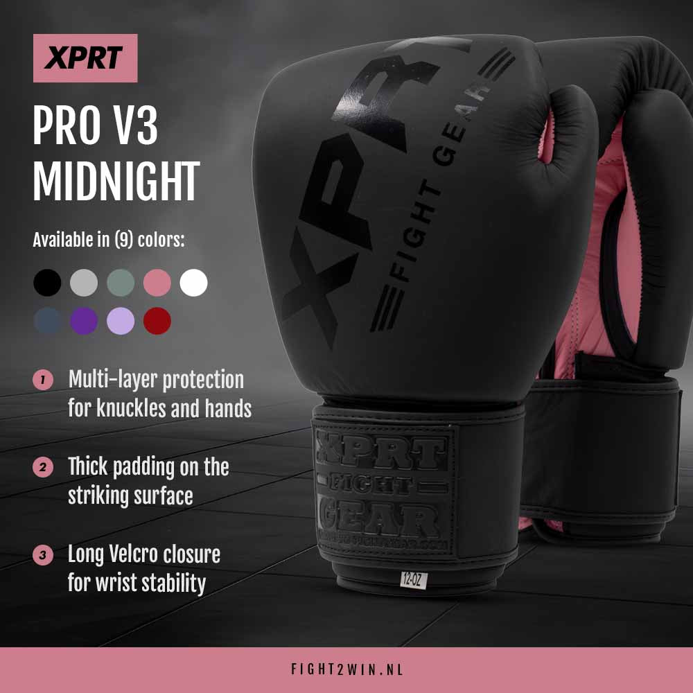 Bokshandschoenen XPRT Pro V3 Amethyst infographic 9