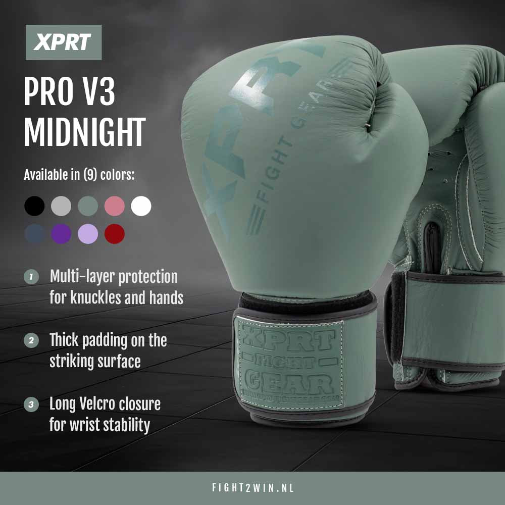 Bokshandschoenen XPRT Pro V3 Amethyst infographic 4