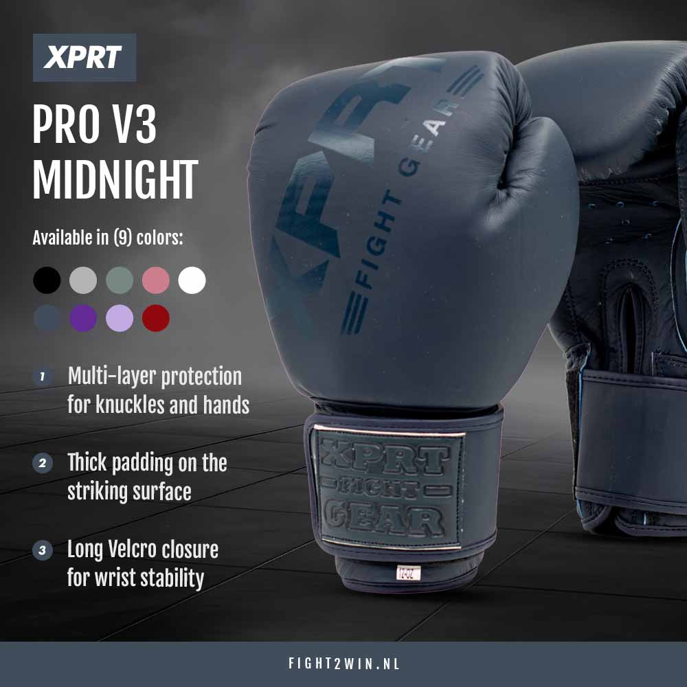 Bokshandschoenen XPRT Pro V3 Amethyst infographic 8