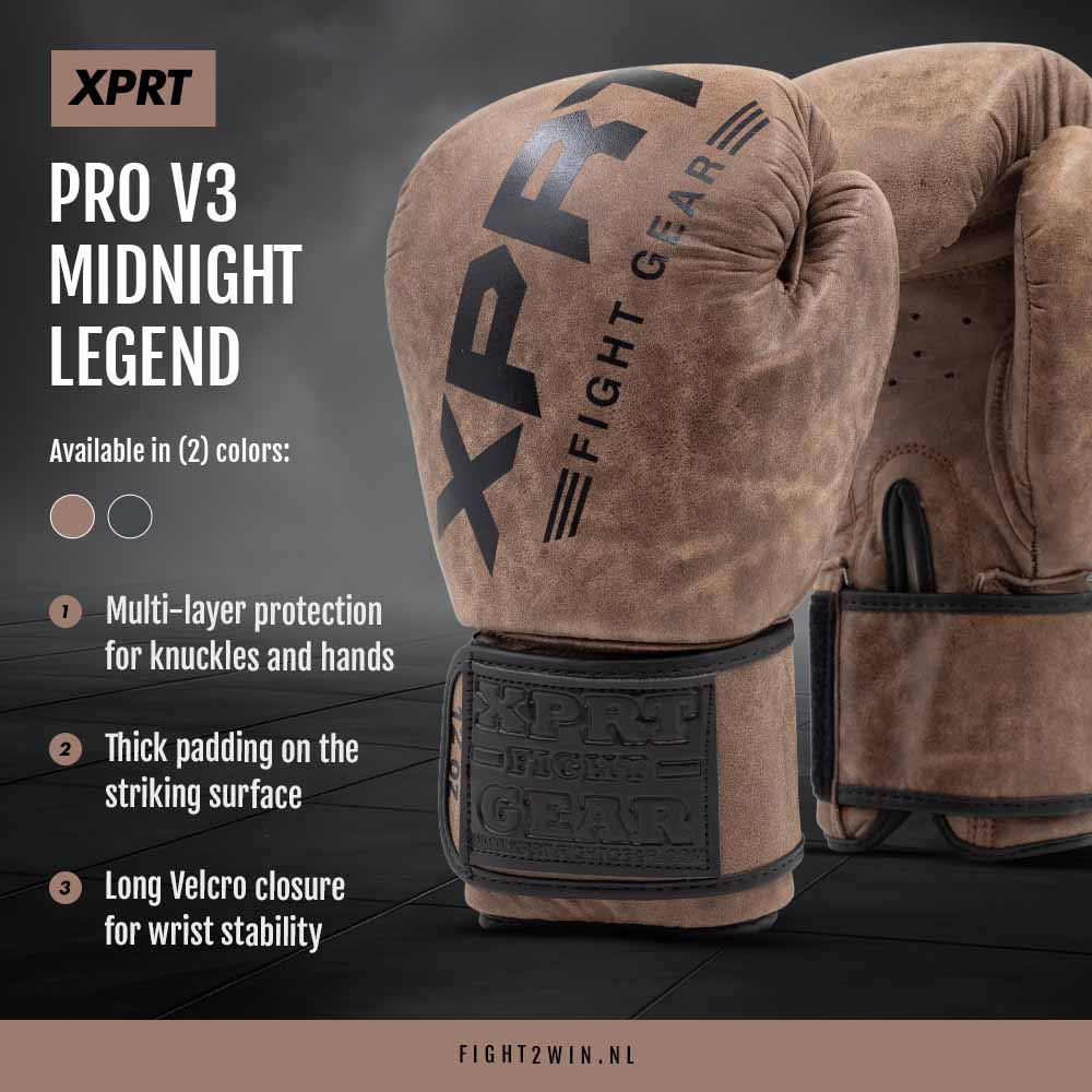 Boksehansker XPRT Pro Legend V3 Obsidian infographic 2