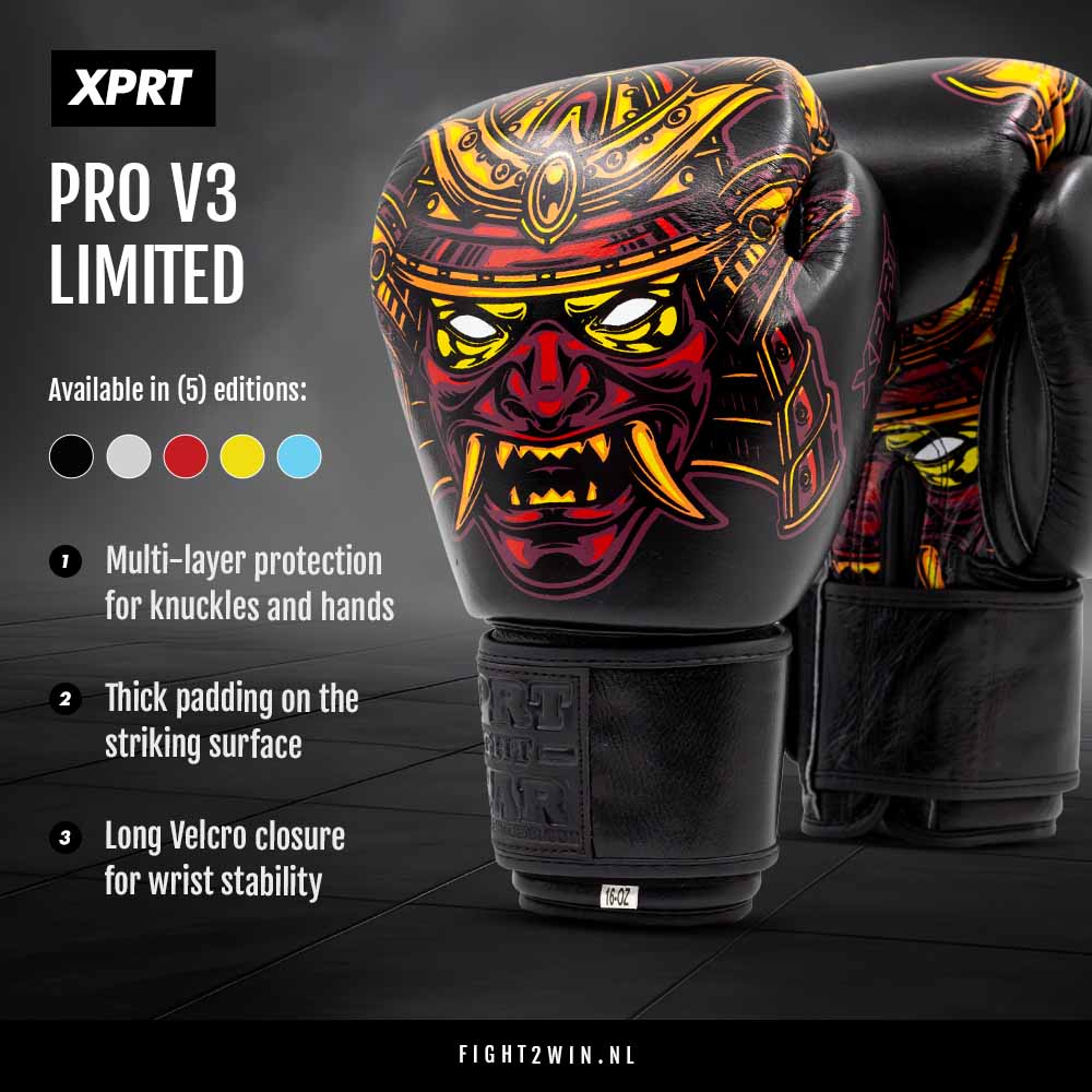 Boksehansker XPRT Pro V3 Hawaii Tiki infographic 2