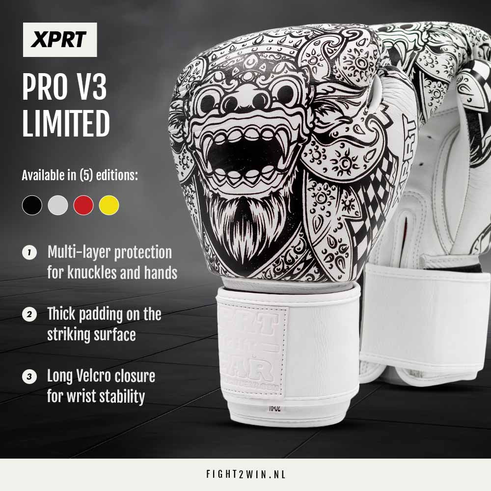 Boksehansker XPRT Pro V3 Hawaii Tiki infographic 4