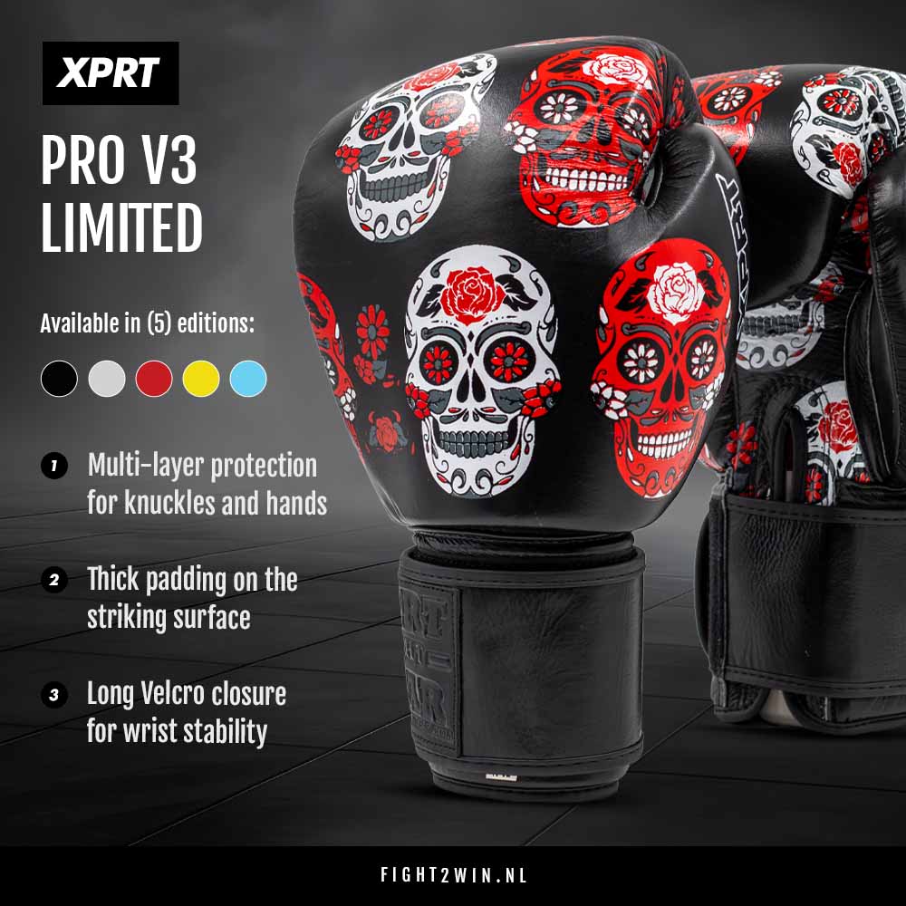 Boksehansker XPRT Pro V3 Hawaii Tiki infographic 3