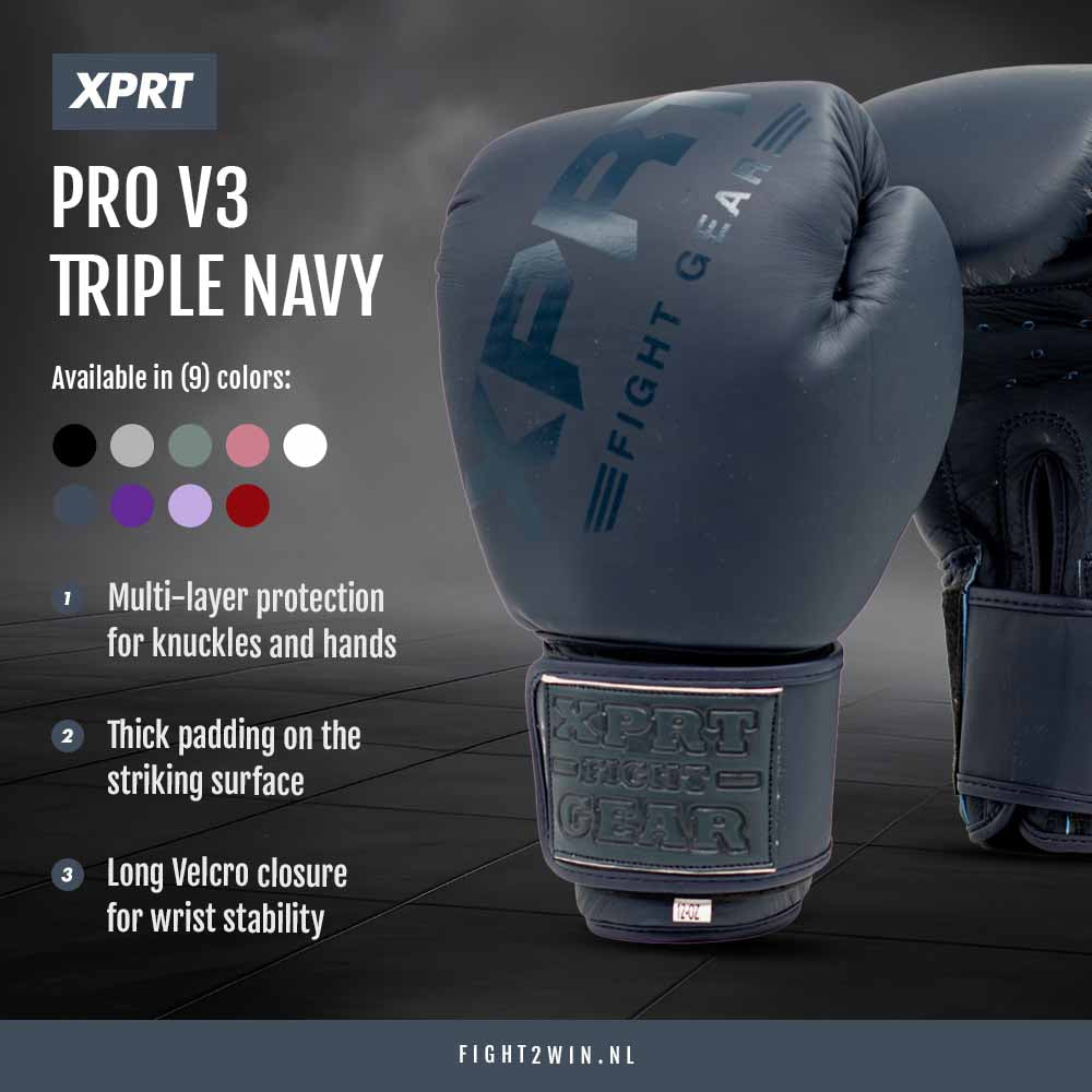 Nyrkkeilyhanskat XPRT Pro V3 Ametisti infographic 4