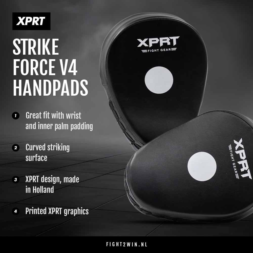 Punching mitts XPRT V4 Strikeforce infographic 1