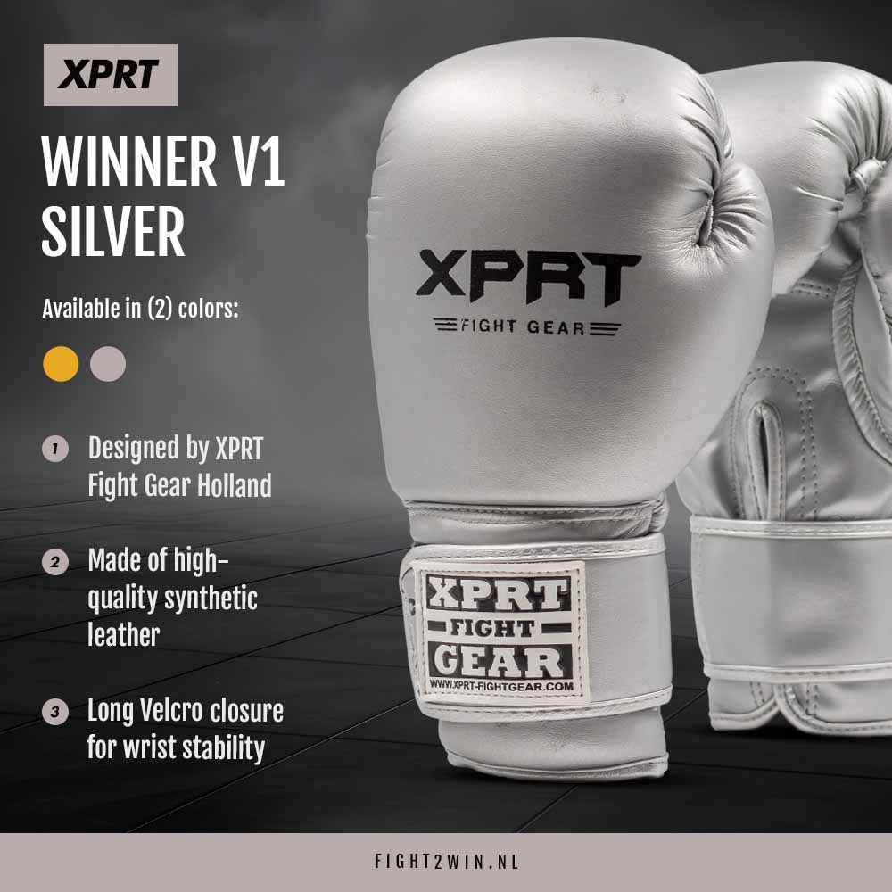 Boxningshandskar för barn XPRT Winner V1 guld infographic 2