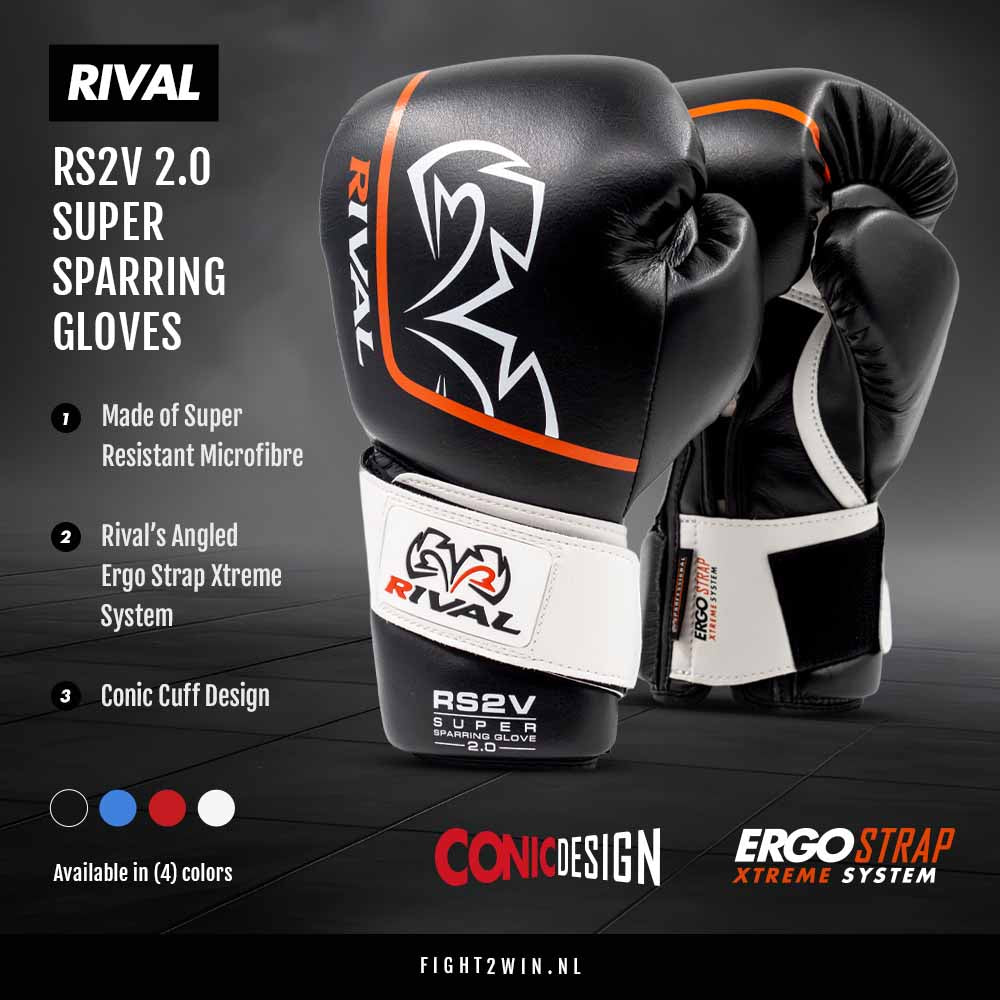 Boksehandsker Rival Super Sparring RS2V Hvid 2.0 infographic 2