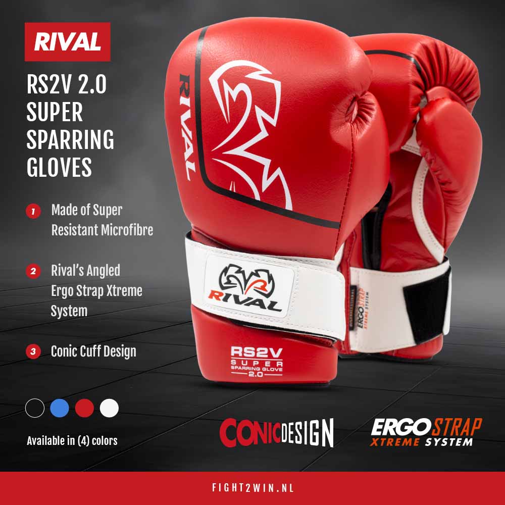 Boksehandsker Rival Super Sparring RS2V Hvid 2.0 infographic 4