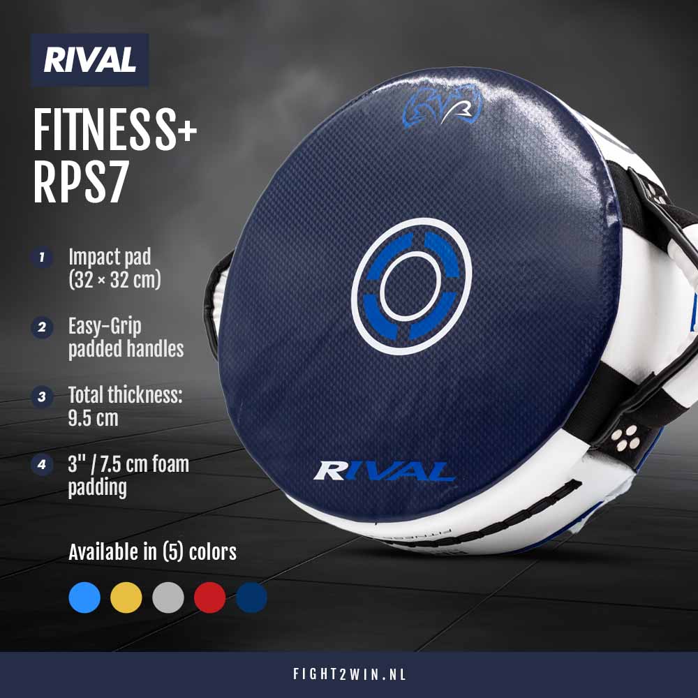 Stootkussen Rival Fitness+  RPS7 Goud-Zwart infographic 2