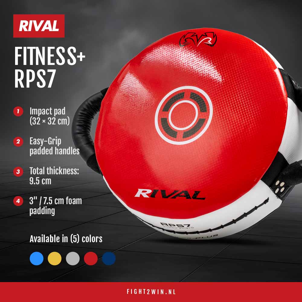 Stootkussen Rival Fitness+  RPS7 Goud-Zwart infographic 3