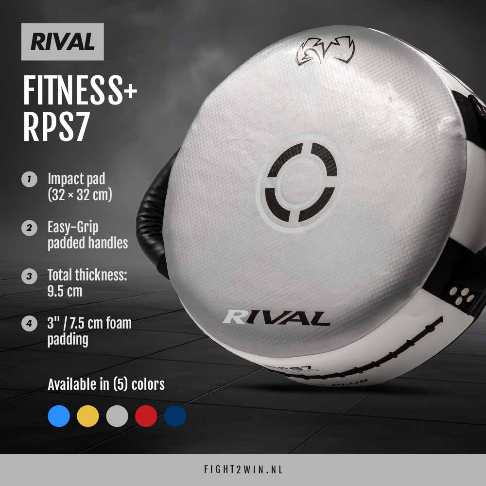 Stootkussen Rival Fitness+  RPS7 Goud-Zwart infographic 4