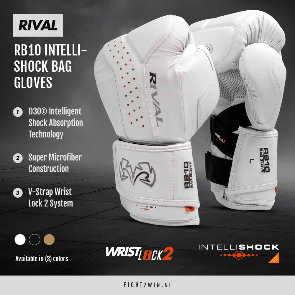 Bag gloves Rival RB10 Intelli-Shock Black infographic 3