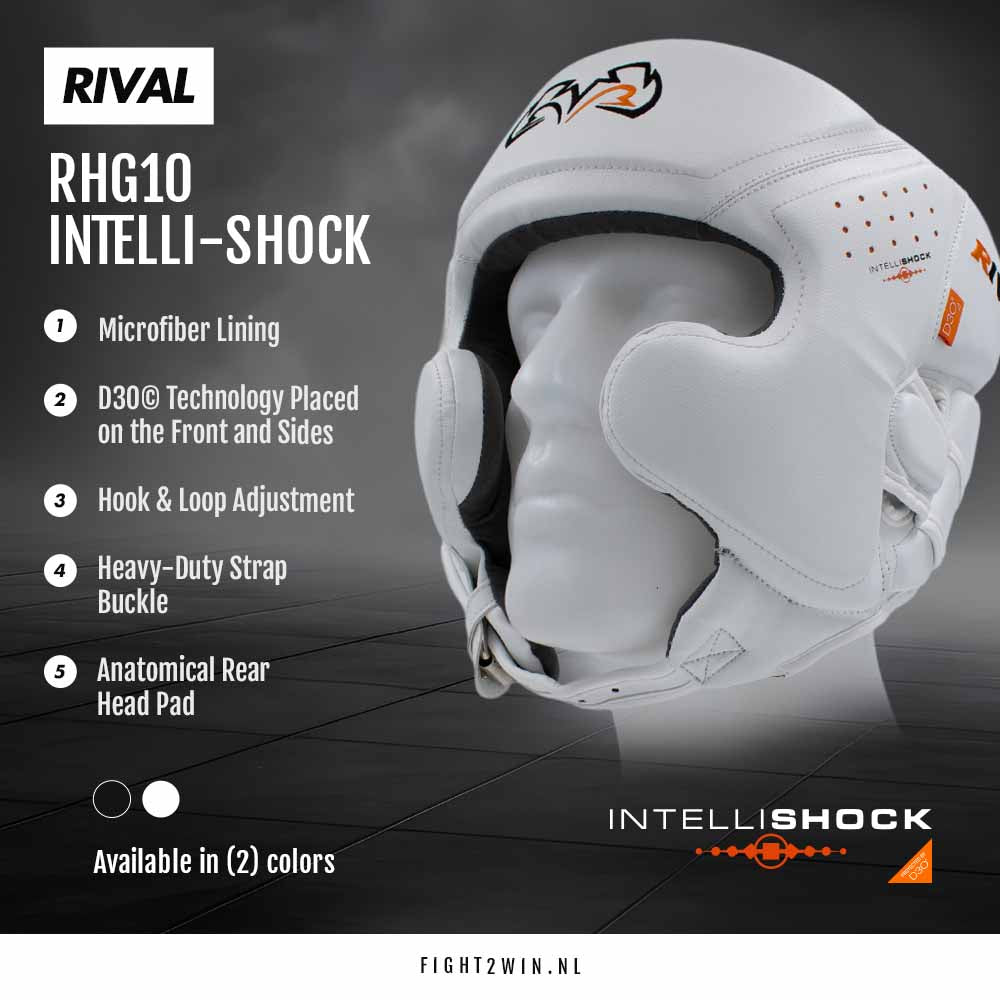 Hovedbeskytter Rival RHG10 Intelli-Shock Sort infographic 2