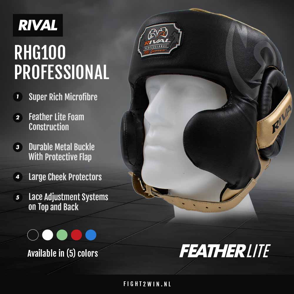 Hovedbeskytter Rival RHG100 Professional Blå-Sølv infographic 5