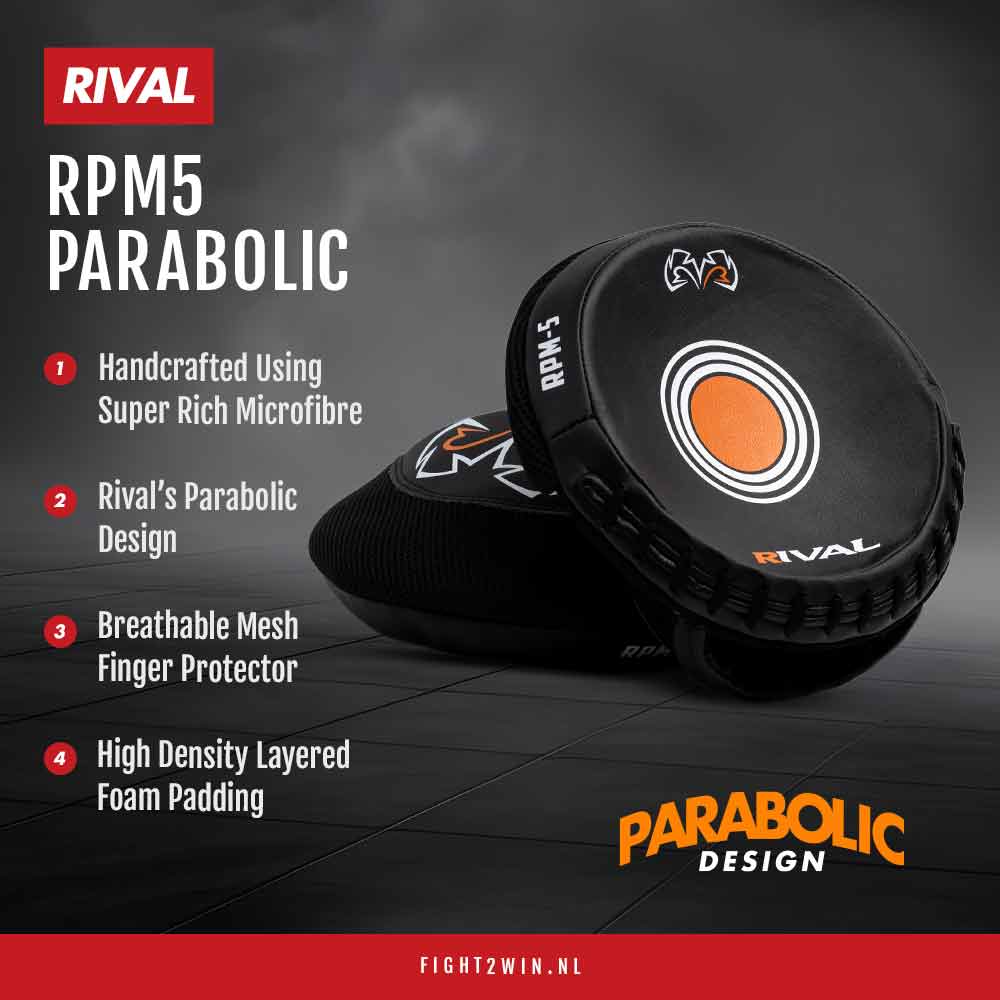 Punching mitts Rival RPM5 Parabolic infographic 1