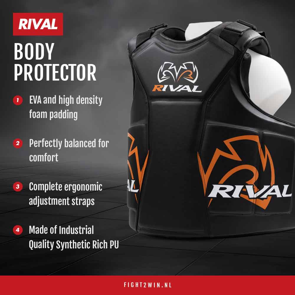Torso beskytter Rival Body Protector infographic 1