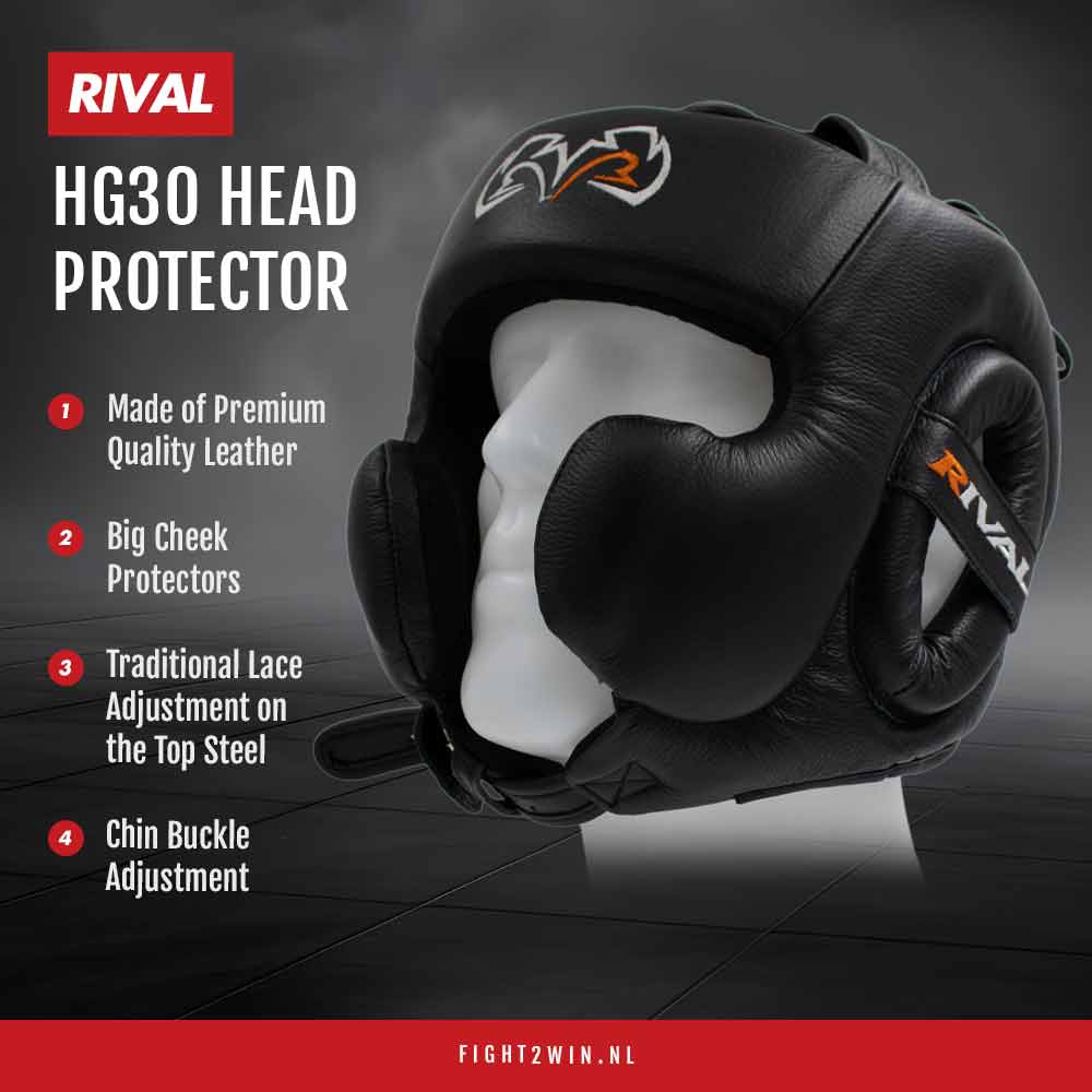 Hoofdbeschermer Rival HG30 infographic 1
