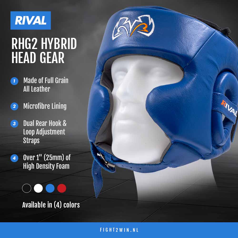 Hovedbeskytter Rival RHG2 Hybrid Blå infographic 1