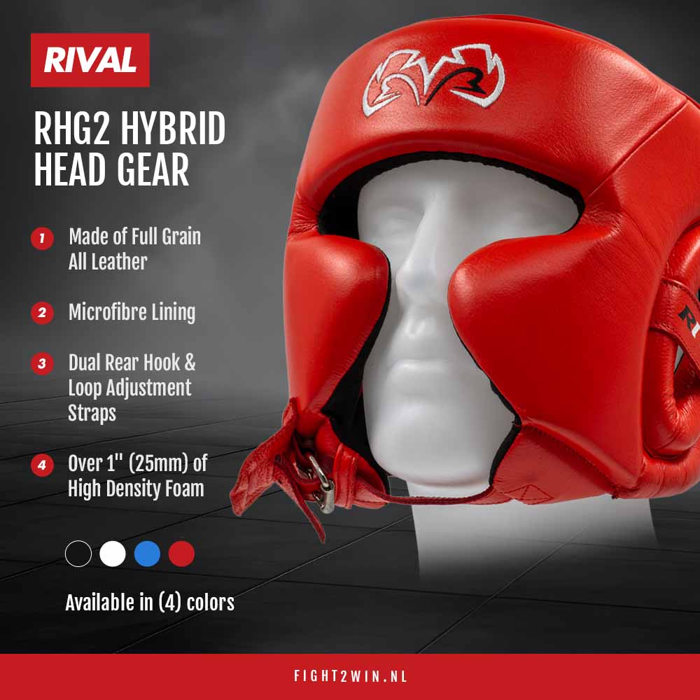 Hovedbeskytter Rival RHG2 Hybrid Blå infographic 3