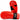 Rival rb5 zakhandschoenen staand en zij rood