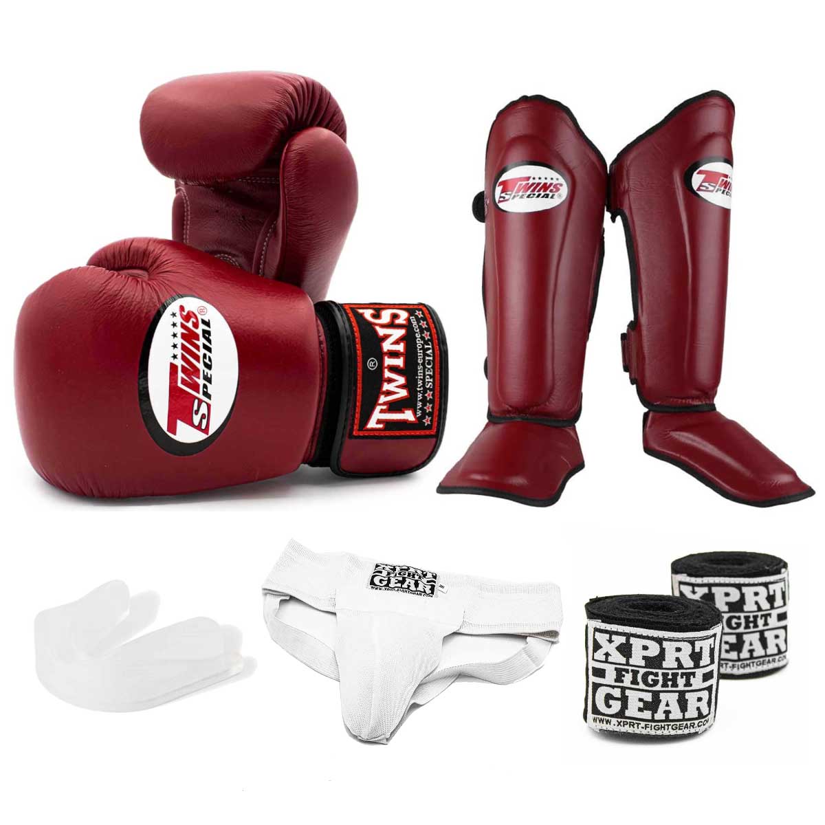 Kickboxing Set Twins Special Wine Red – Fight2Win