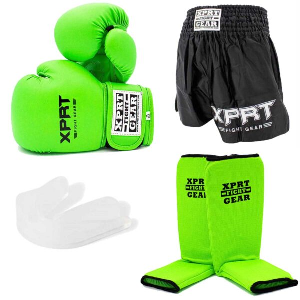 Achtervolging Slecht Ongemak Kinder kickboks set XPRT Basic Line Neon Green - Fight2Win