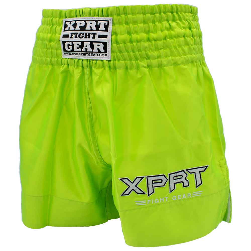 Kickboksbroekje XPRT Plain Lime Green