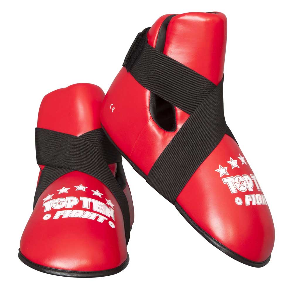 Taekwon-do voetbeschermers Top Ten Fight Kicks Red