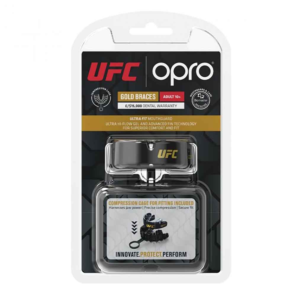 Bitje Opro Gold Braces UFC Black